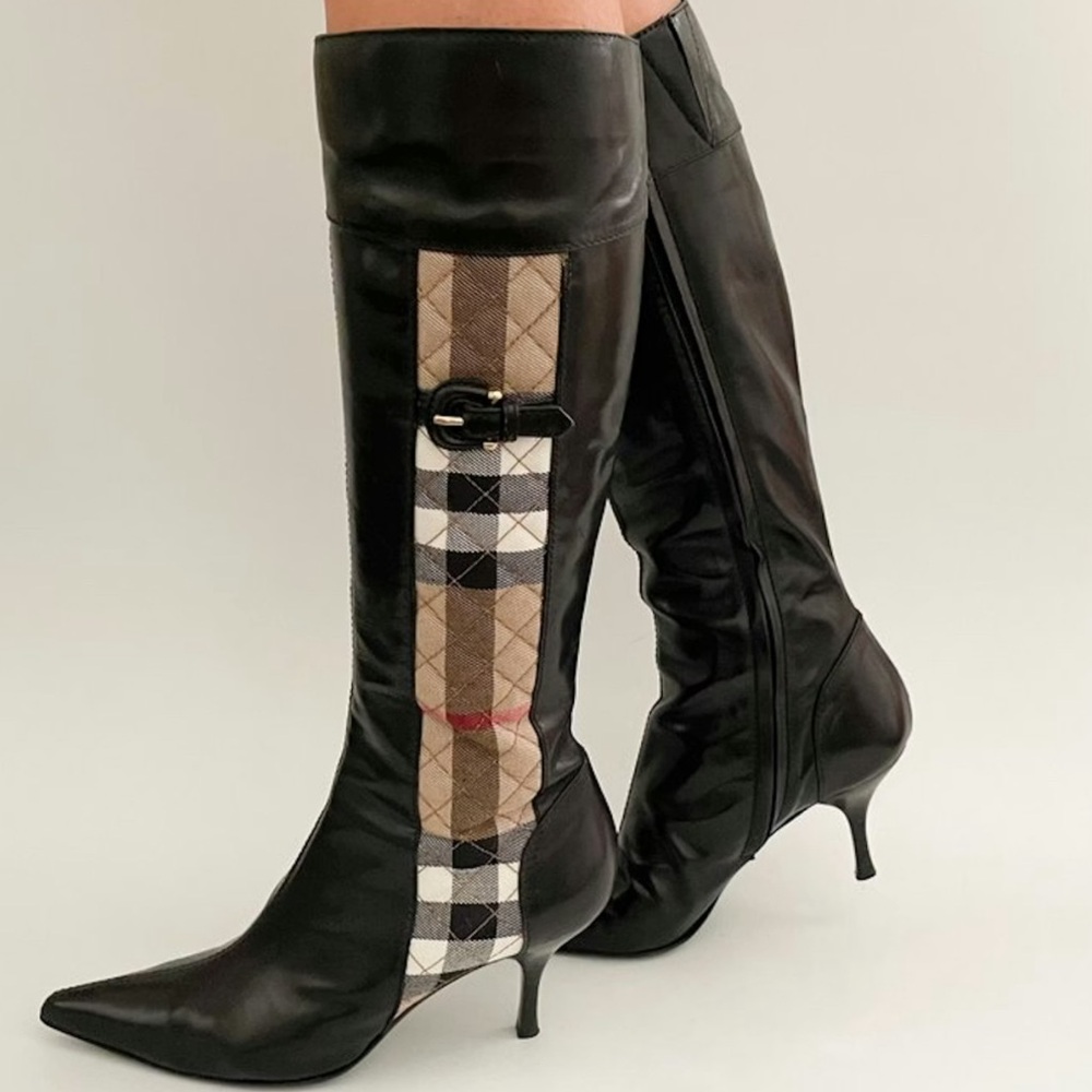 SALE!! Authentic Burberry leather boots